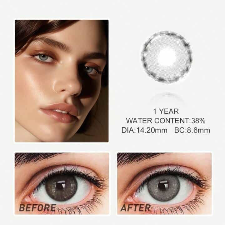 Lalens Mirage Gray Makeup Colored Contact Lenses