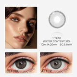 Lalens Mirage Gray Makeup Colored Contact Lenses