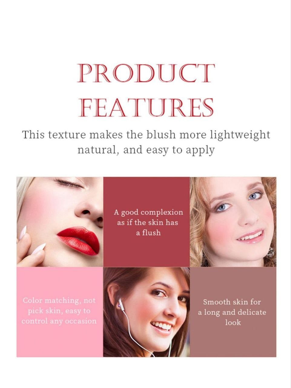 Liquid Blush,1Pc Highly Pigmented Liquid Blush Long-Wearing Brightening Blush 06 Dusk