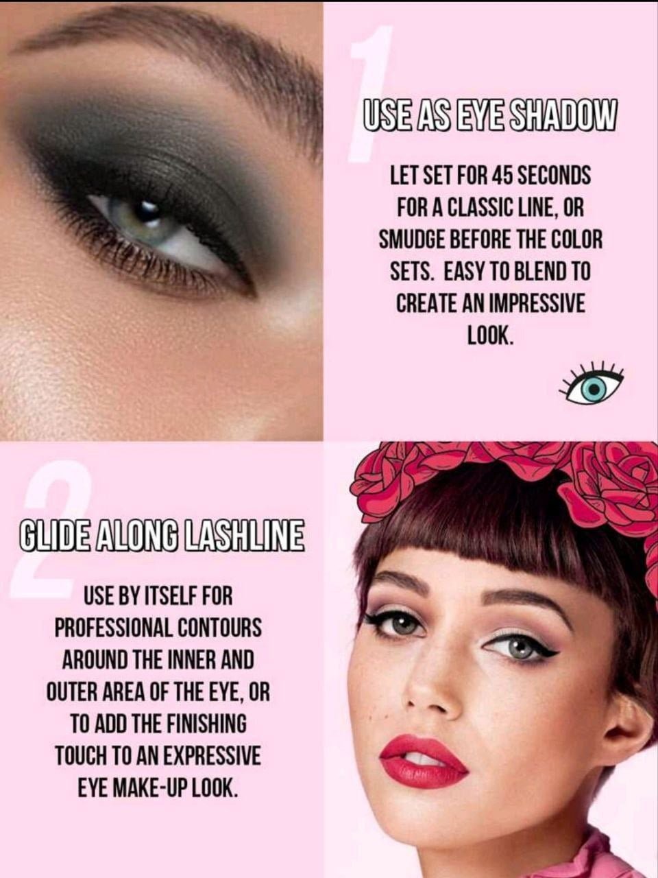 MissIyn Intense Color Liner No.50 Dip Black, Creamy, Eyeshadow &amp; Eyeliner Pencil,