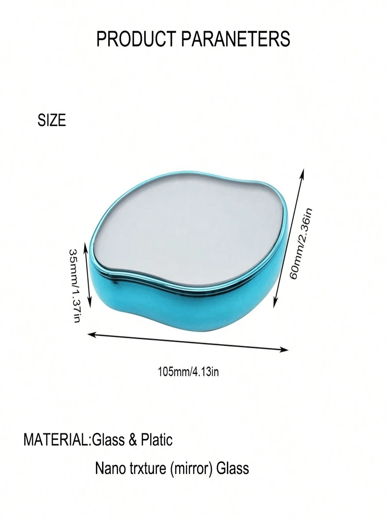 Nano Glass Grinding Hair Removal Device, Creative Physical Depilation Exfoliating Tool, Harmless To Skin