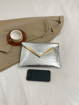 New Solid Color Glitter Pu Leather Silver