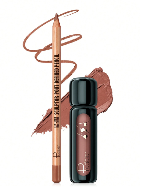 Pudaier Pencil Lip Set 2 Piece Waterproof 16+01