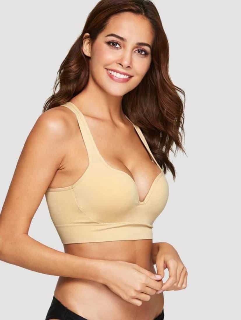 Racer Back Plain Bralette
