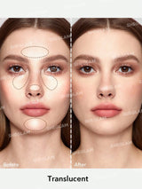 SHEGLAM Baked Glow Setting Powder-Translucent Oil Control Loose Setting Powder Translucent Pore-less Flawless Smooths Fine Lines Glowy Powder