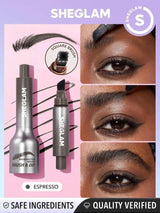 SHEGLAM Brow-Fection Angled Brush &amp; Dip Liquid Eyebrow Gel Pen Espresso
