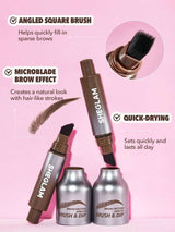 SHEGLAM Brow-Fection Angled Brush &amp; Dip Liquid Eyebrow Gel Pen Espresso