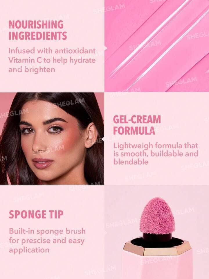 SHEGLAM Color Bloom Liquid Blush-On Point Liquid Blush