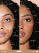 SHEGLAM Complexion Boost Concealer-Caramel Sponge-Head Applicator Matte Liquid Concealer Long Lasting