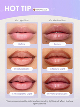 SHEGLAM Fall In Line Peel Off Lip Liner Stain-Pinky Promise Henna,Lip Combo Pinky Promise