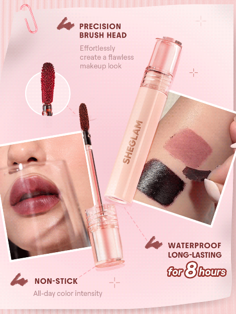 SHEGLAM Fall In Line Peel Off Lip Liner Stain-Mauvelous Henna,Lip Combo Mauvelous