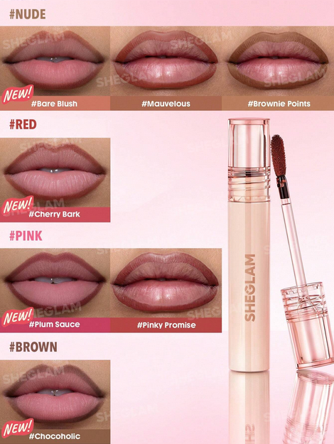 SHEGLAM Fall In Line Peel Off Lip Liner Stain-Mauvelous Henna,Lip Combo Mauvelous