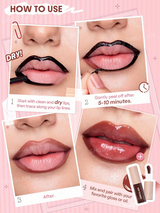 SHEGLAM Fall In Line Peel Off Lip Liner Stain-Pinky Promise Henna,Lip Combo Pinky Promise
