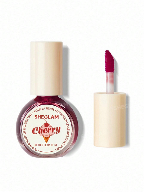 SHEGLAM For The Flush Lip &amp; Cheek Tint-Cherry Picked Long-Lasting Matte Finish Lip Tint Easy