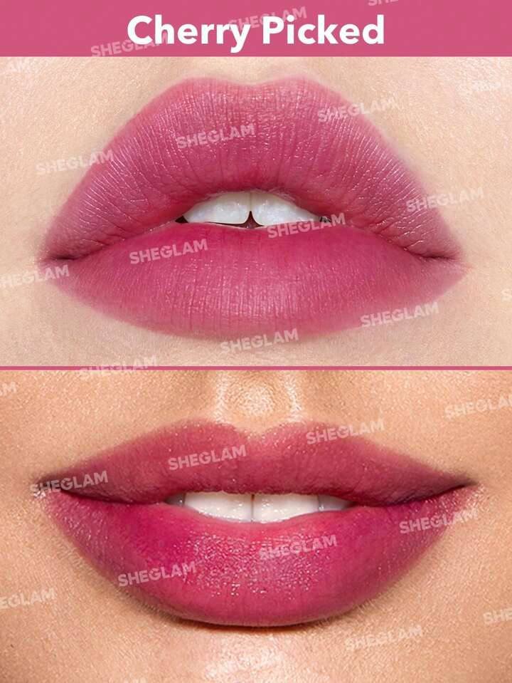 SHEGLAM For The Flush Lip &amp; Cheek Tint-Cherry Picked Long-Lasting Matte Finish Lip Tint Easy