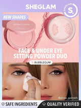 SHEGLAM Insta-Ready Face &amp; Under Eye Setting Powder Duo-Bubblegum
