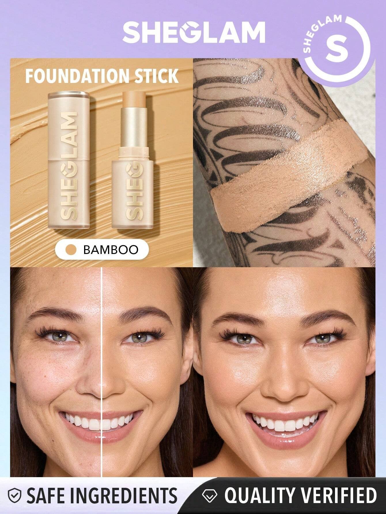 SHEGLAM Skin Magnet High Coverage Foundation Stick-Bamboo