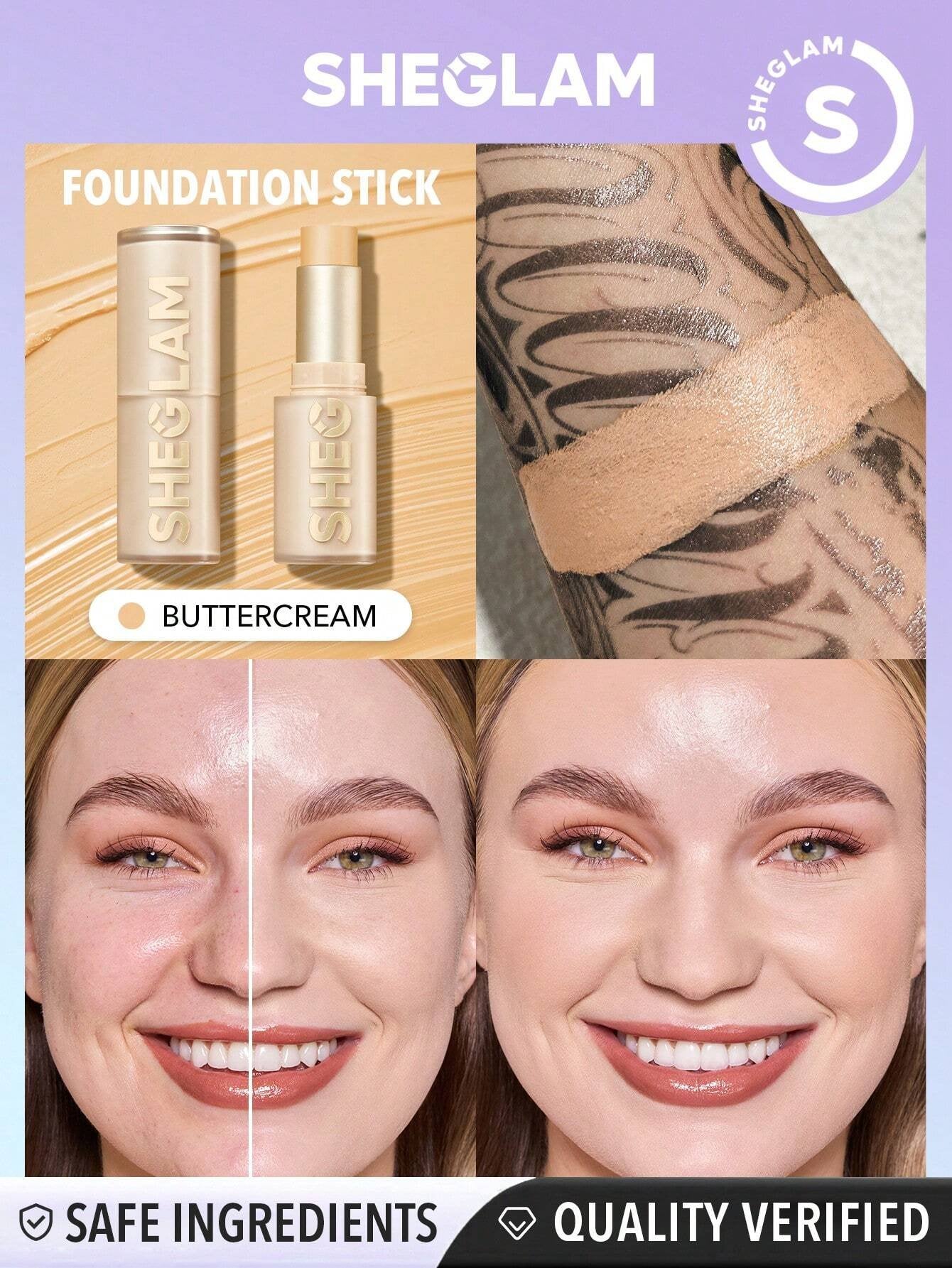 SHEGLAM Skin Magnet High Coverage Foundation Stick-Buttercream
