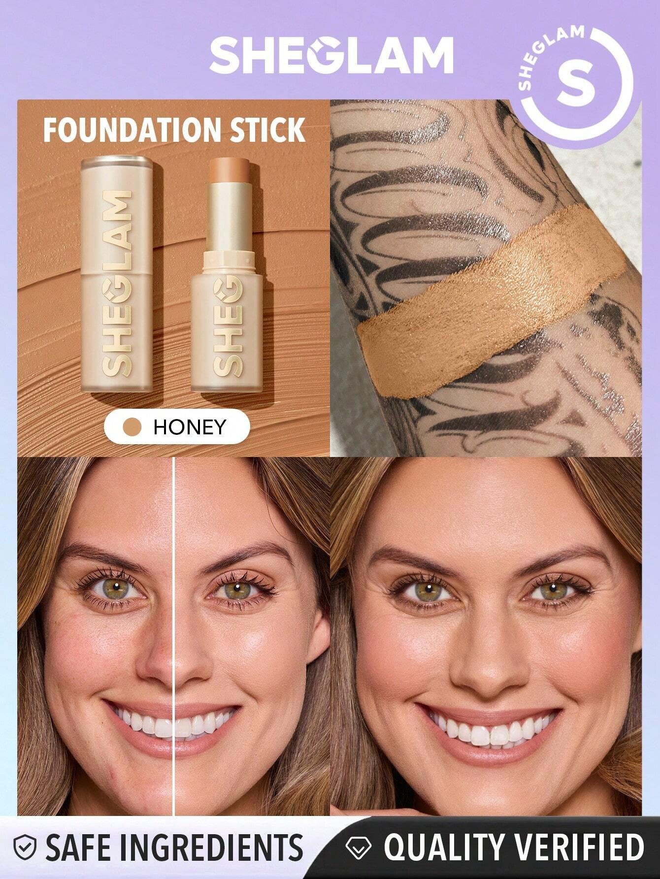 SHEGLAM Skin Magnet High Coverage Foundation Stick-Honey
