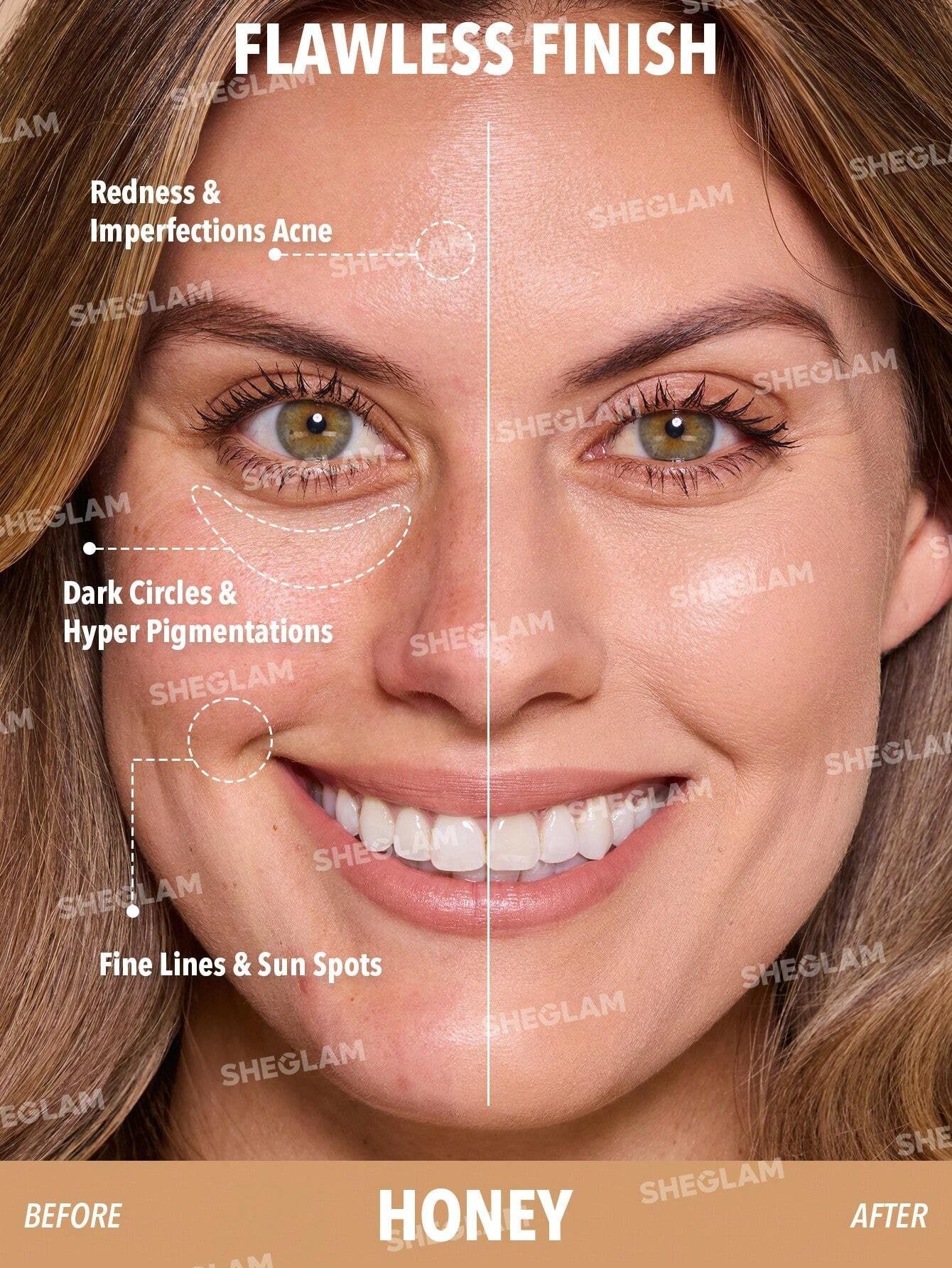 SHEGLAM Skin Magnet High Coverage Foundation Stick-Honey