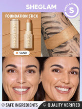 SHEGLAM Skin Magnet High Coverage Foundation Stick-Sand