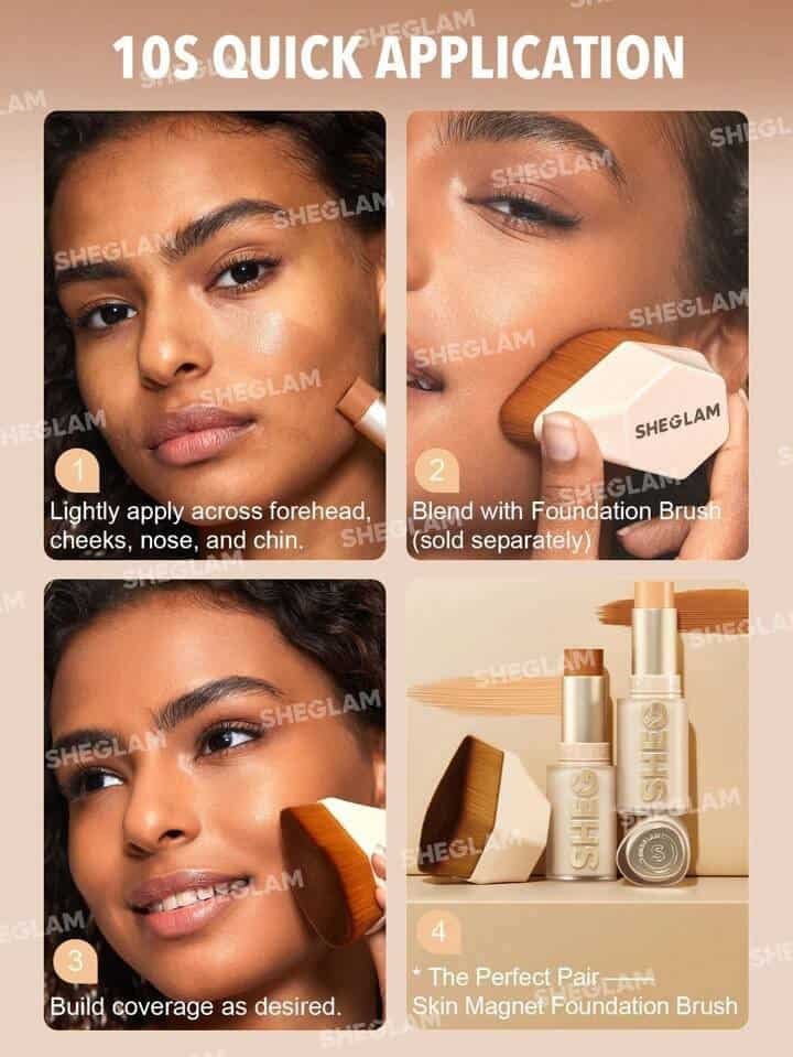 SHEGLAM Skin Magnet High Coverage Foundation Stick-Shell