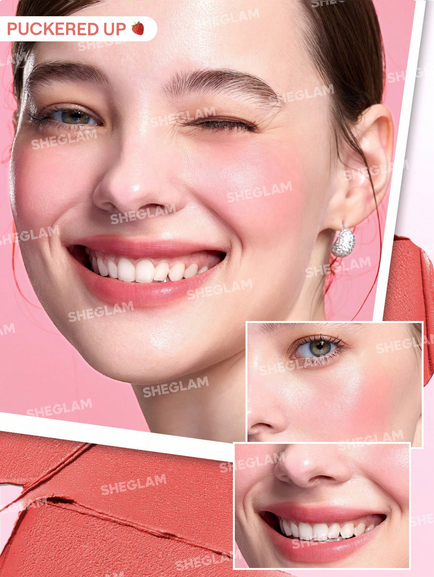 SSHEGLAM Strawberry Whirl Cheek &amp; Lip Cream Stack Rare Brand Beauty Makeup Face Paint