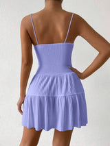 SHEIN Allurite Summer Casual Solid Color Sleeveless Dress