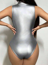 SHEIN SXY Women's Solid Color Sleeveless Bodysuit