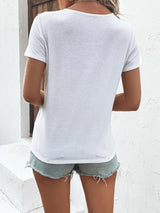 SHEIN VCAY Floral Print Tee
