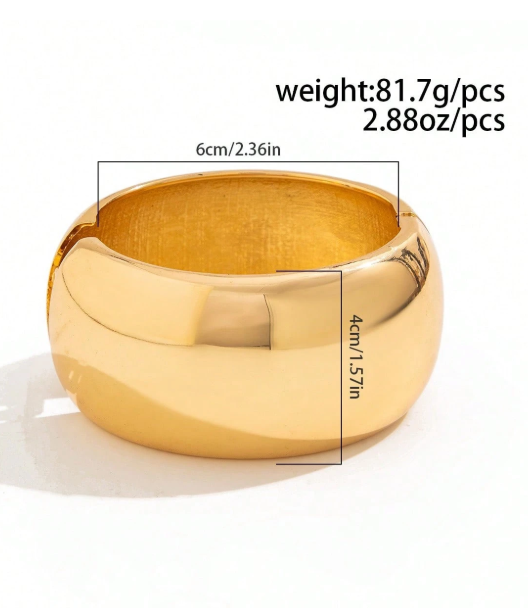 European Exaggerated Layered Wide Bangle Bracelet