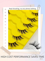 Sibeuna 7 Pairs Half-Length Natural Cat Eye False Eyelashes