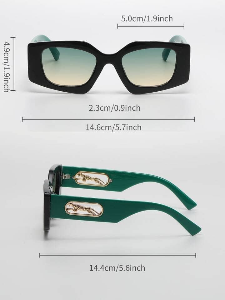 Square Frame Summer Sunglasses for Beach