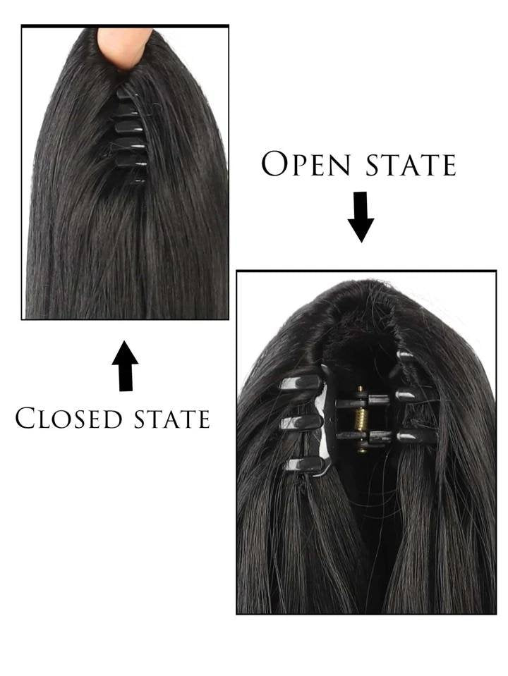 Synthetic Long Straight Hair Ponytail Extension Wig