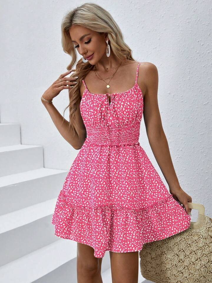 Women Casual Sleeveless Floral Dress,Summer For Women