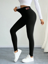 Women'S High Waist Fleece Yoga Pants - High Stretch Warm Leggings For Workout And Fitness Tights