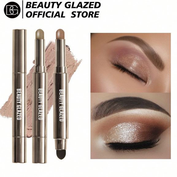 beauty glazed Waterproof Eyeshadow Stick, Pearlescent Shimmery Makeup Effect