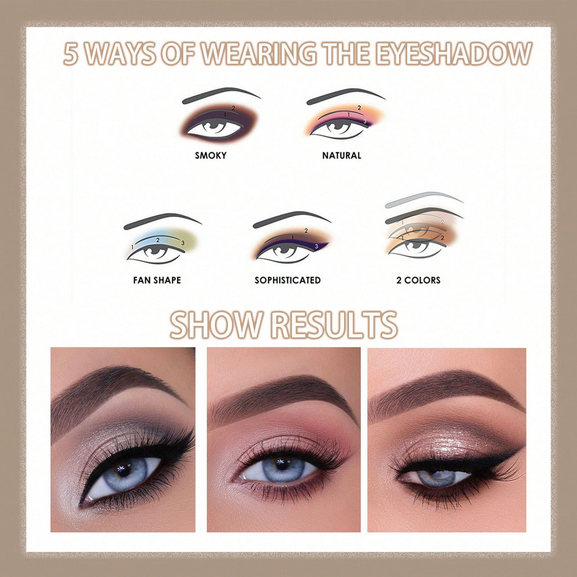 beauty glazed Waterproof Eyeshadow Stick, Pearlescent Shimmery Makeup Effect