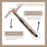 beauty glazed Waterproof Eyeshadow Stick, Pearlescent Shimmery Makeup Effect