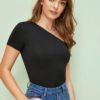 One Cold Shoulder Form Fitted Tee