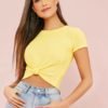 Waffle Knit Solid Tee