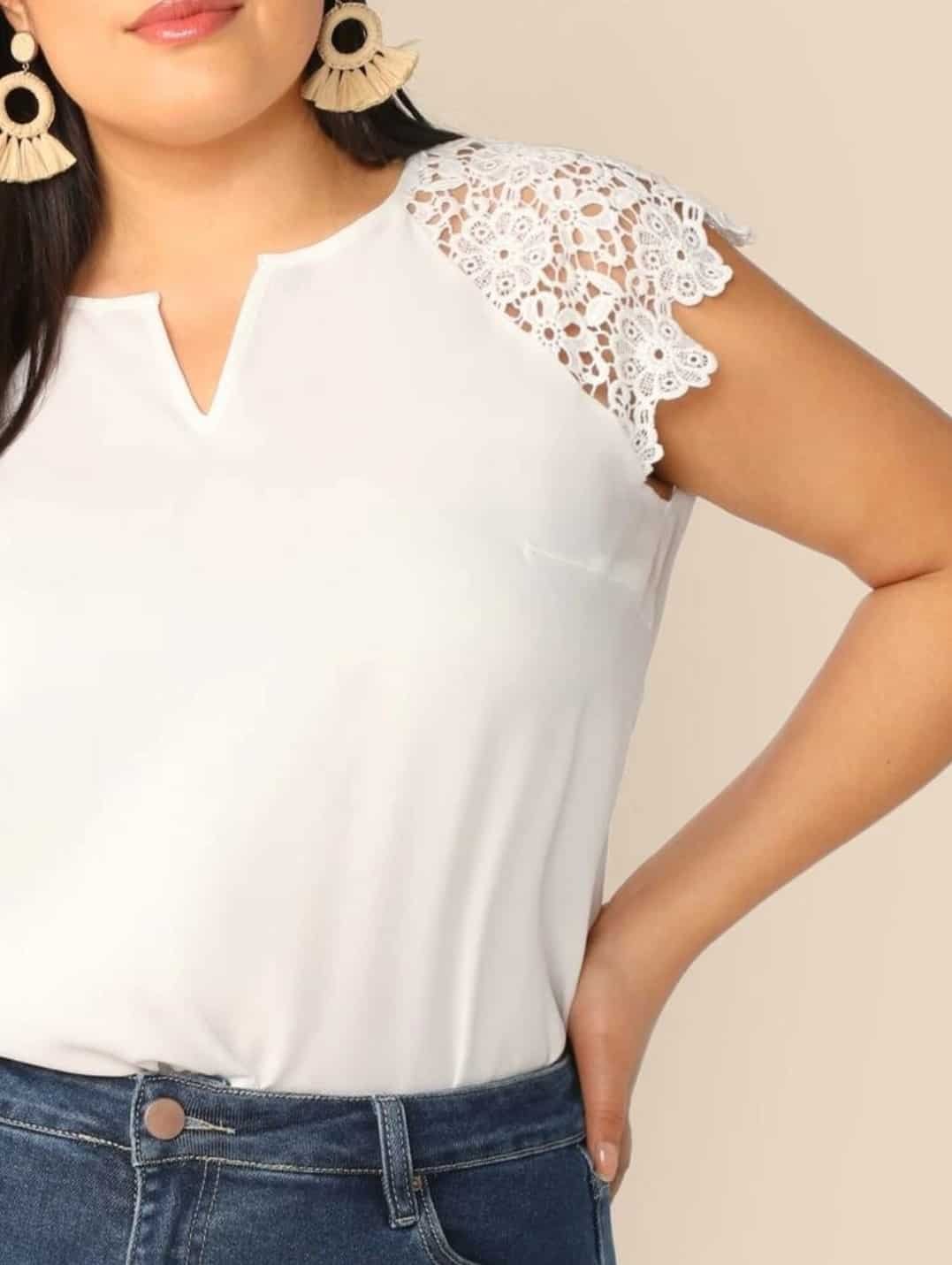 Lace raglan hotsell sleeve top