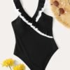 Tiered Layer One Piece Swimwear