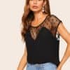Dobby Mesh Tunic Top