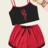 Dragon Print Cami Pajama Set