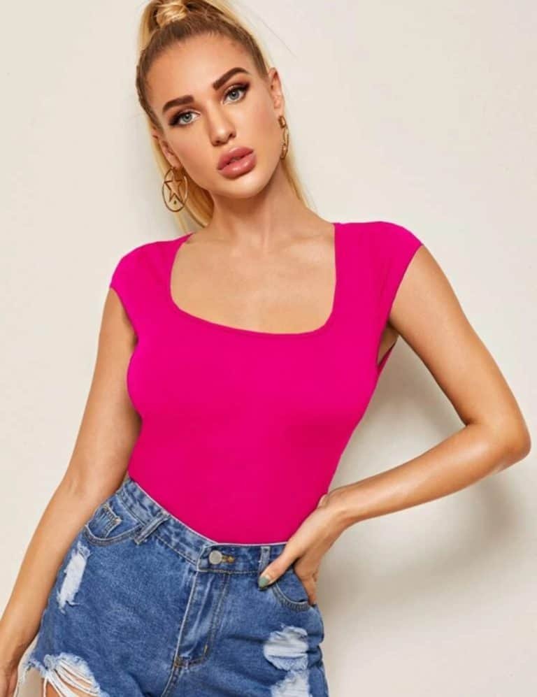 Cap Sleeve Solid Top