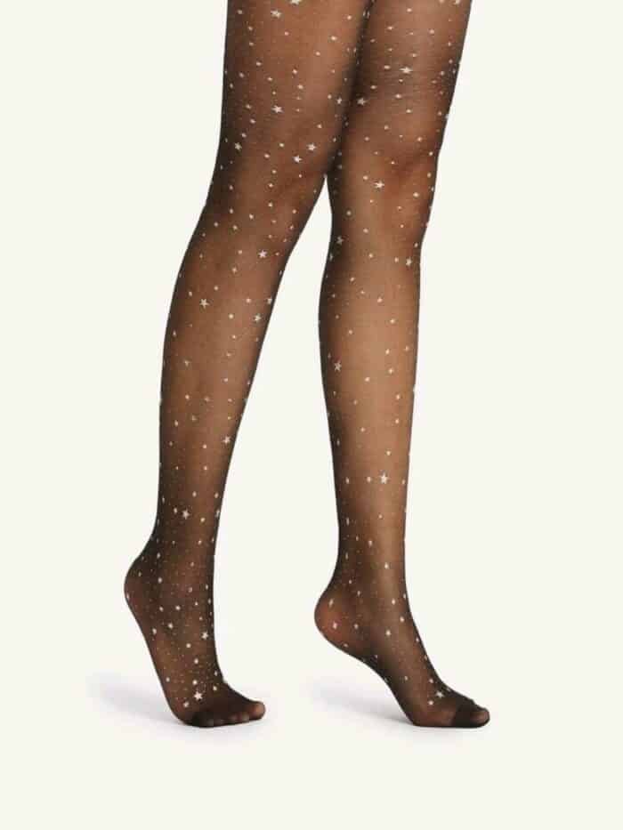 Star Pattern Sheer Mesh Pantyhose Stockings