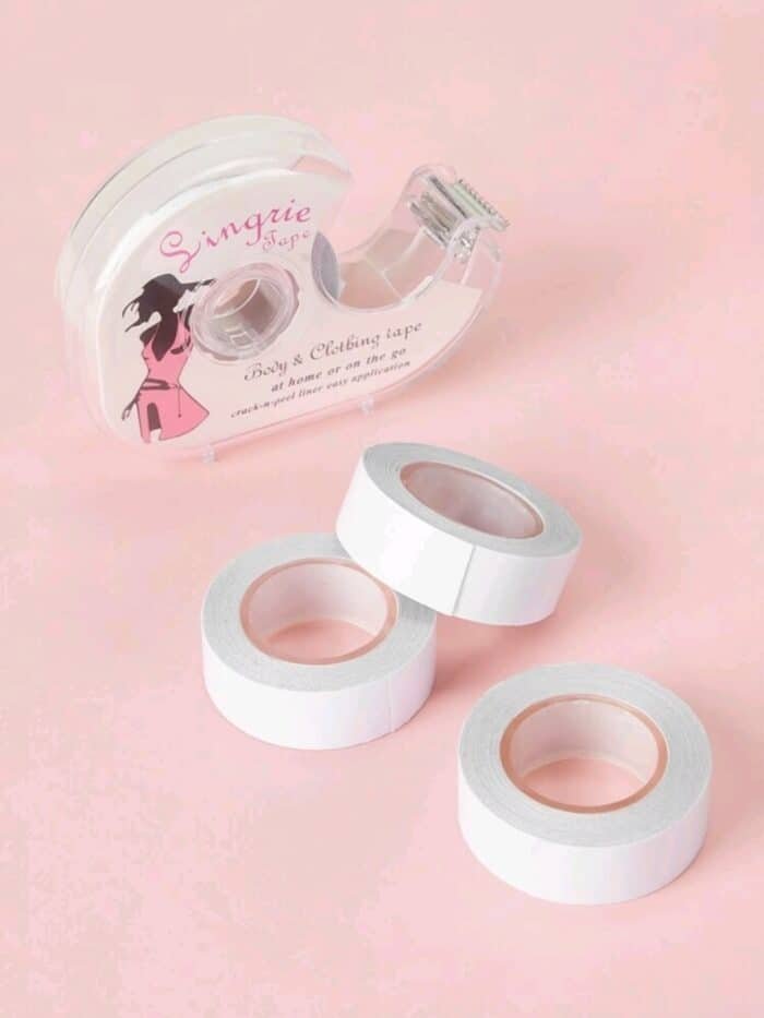 4pack Anti-light Body & Clothing Tape With Tape Dispenser