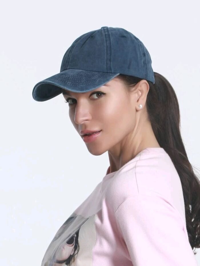Plain Ponytail Baseball Cap