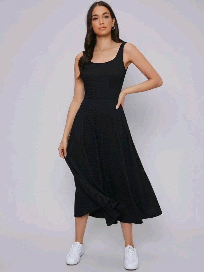 SHEIN Scoop Neck Swing Dress